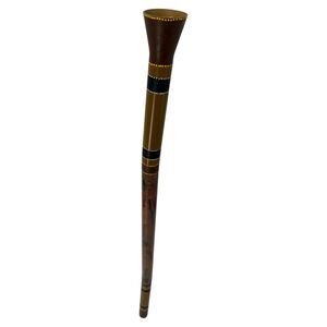 Australian Didgeridoo Wind Instrument Tribal Earth Sounds India Teak Wood music